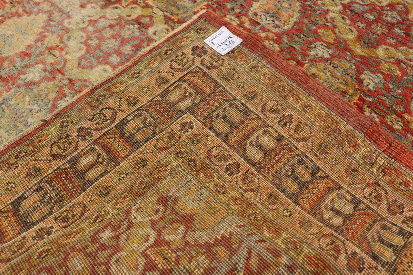 6 x 14 Antique Turkish Oushak Rug 51019