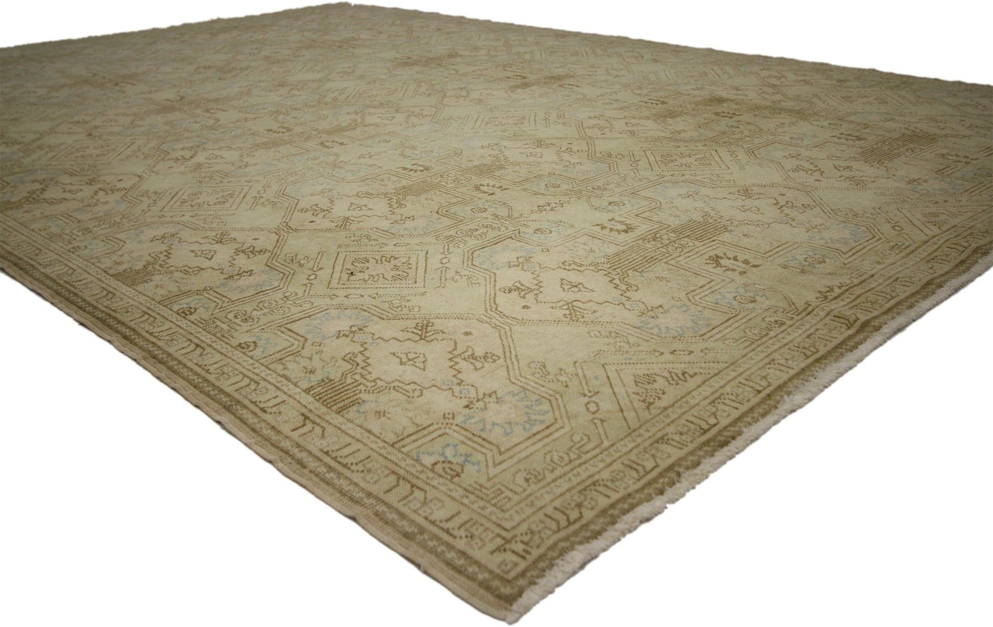 6 x 9 Vintage Turkish Oushak Rug 51038