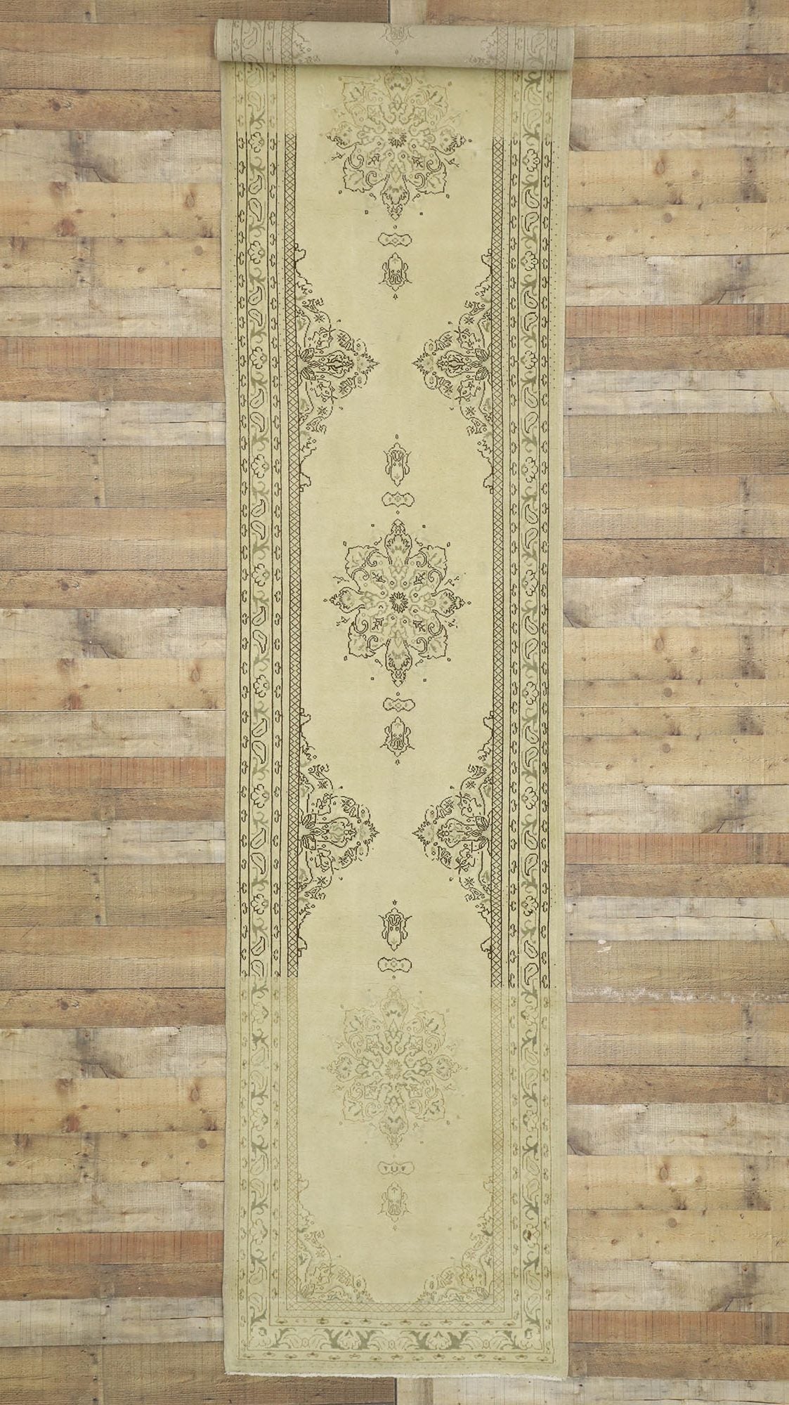 3 x 13 Vintage Turkish Oushak Rug 51041