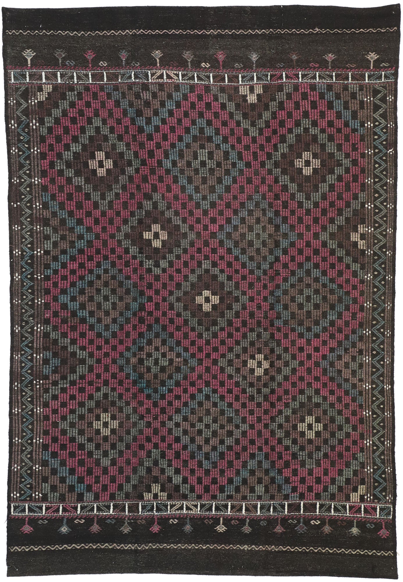 6 x 9 Vintage Turkish Kilim Rug 51095