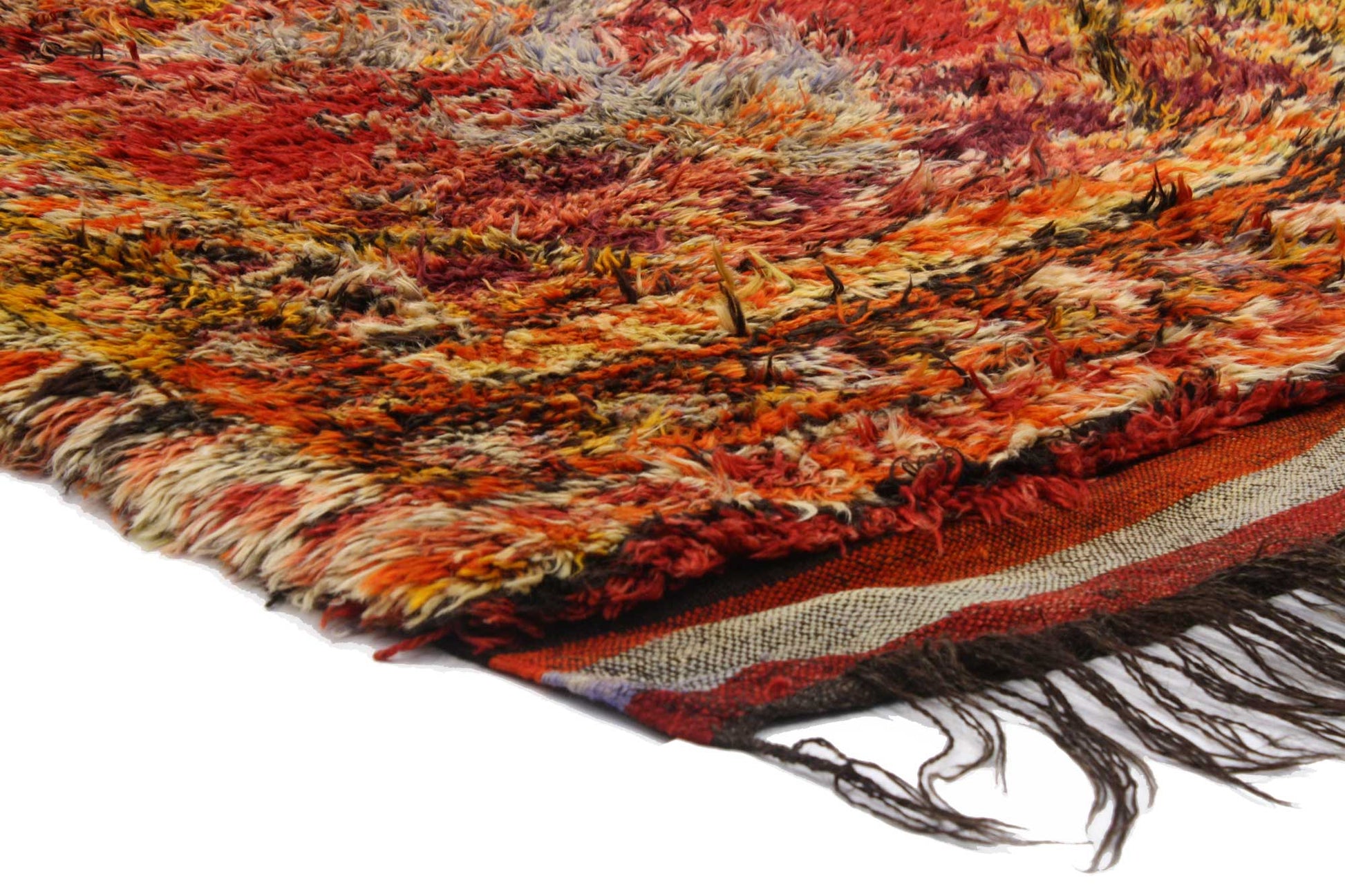 4 x 6 Vintage Turkish Tulu Rug 51116