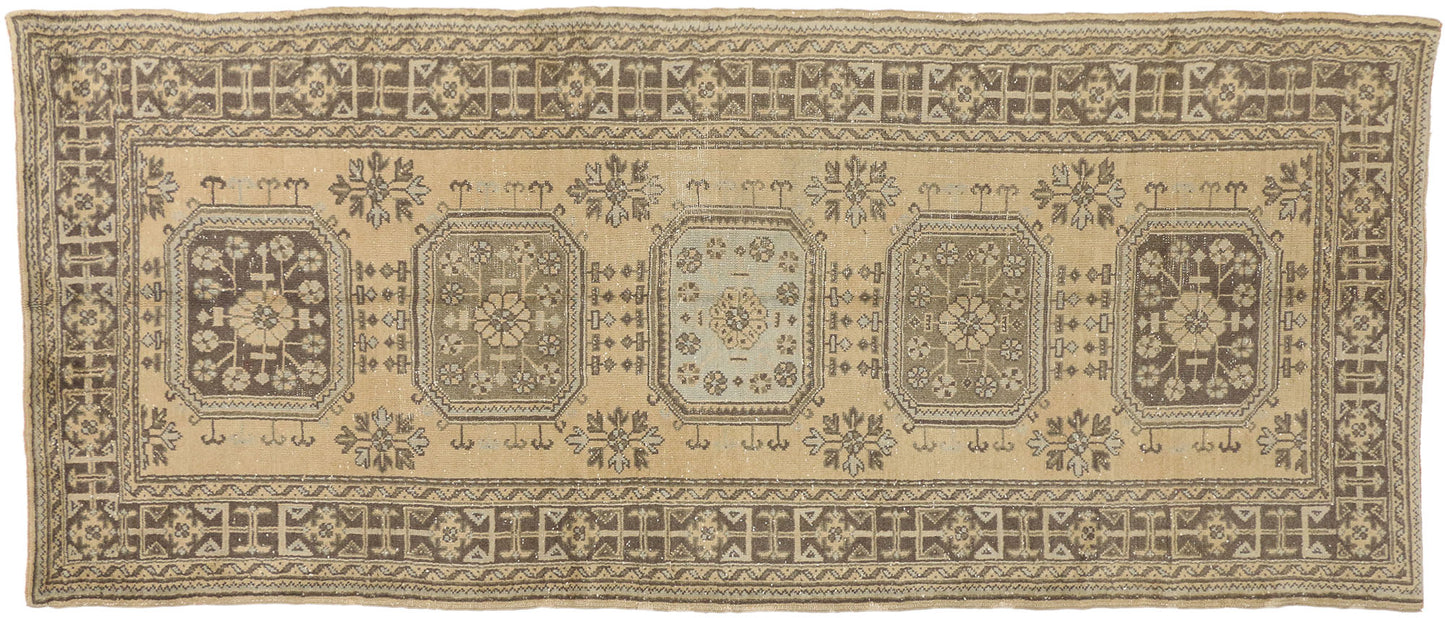 5 x 12 Vintage Turkish Oushak Rug 51144