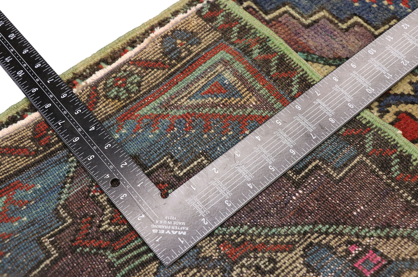 2 x 3 Vintage Turkish Yastik Rug 51196