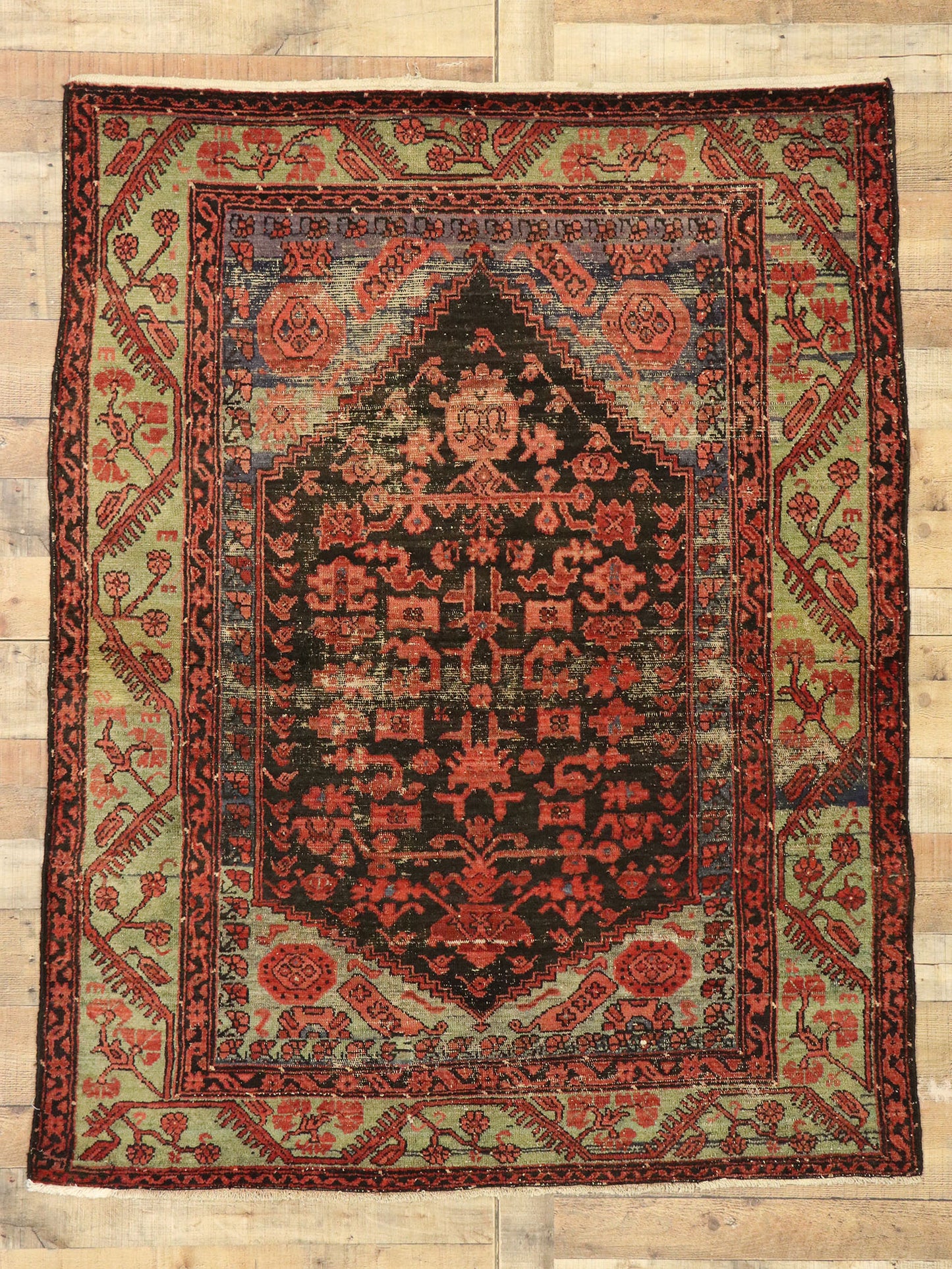 5 x 6 Vintage Turkish Oushak Rug 51214