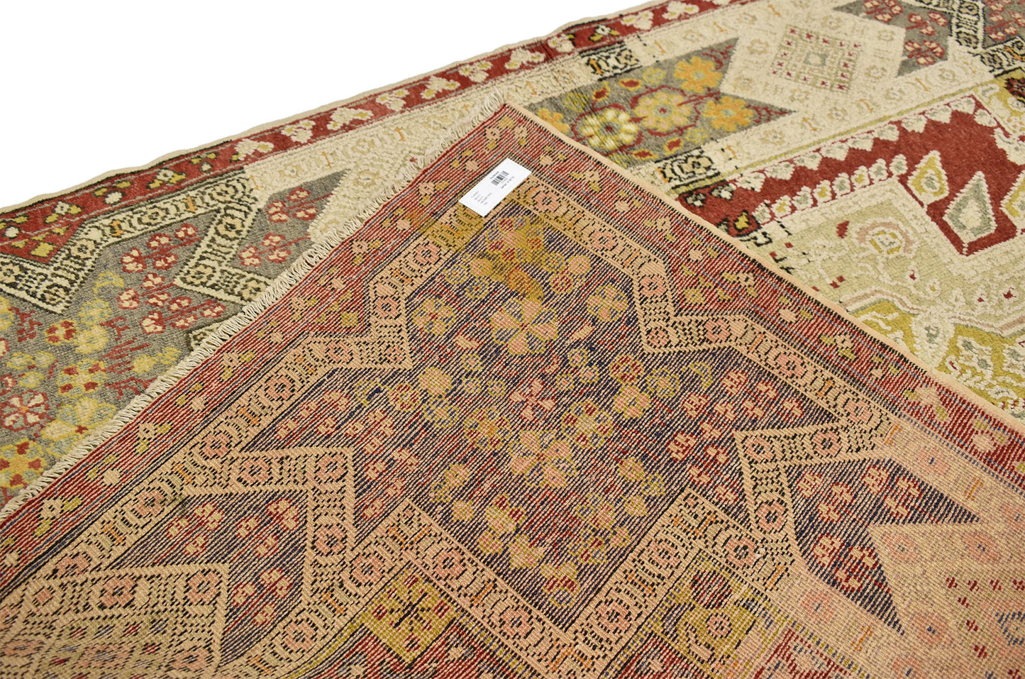 4 x 6 Vintage Turkish Oushak Rug 51293