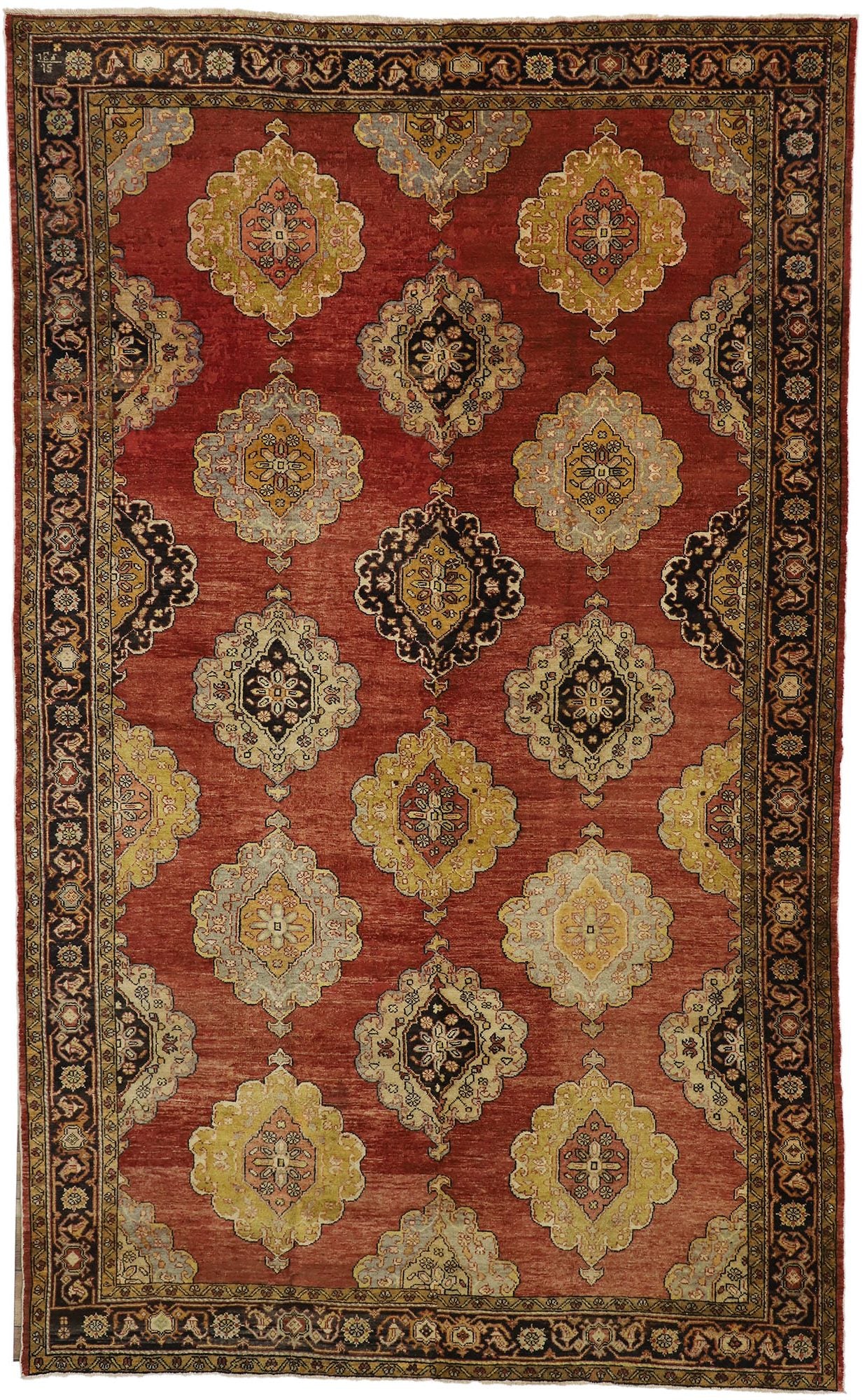 8 x 14 Vintage Turkish Oushak Rug 51294