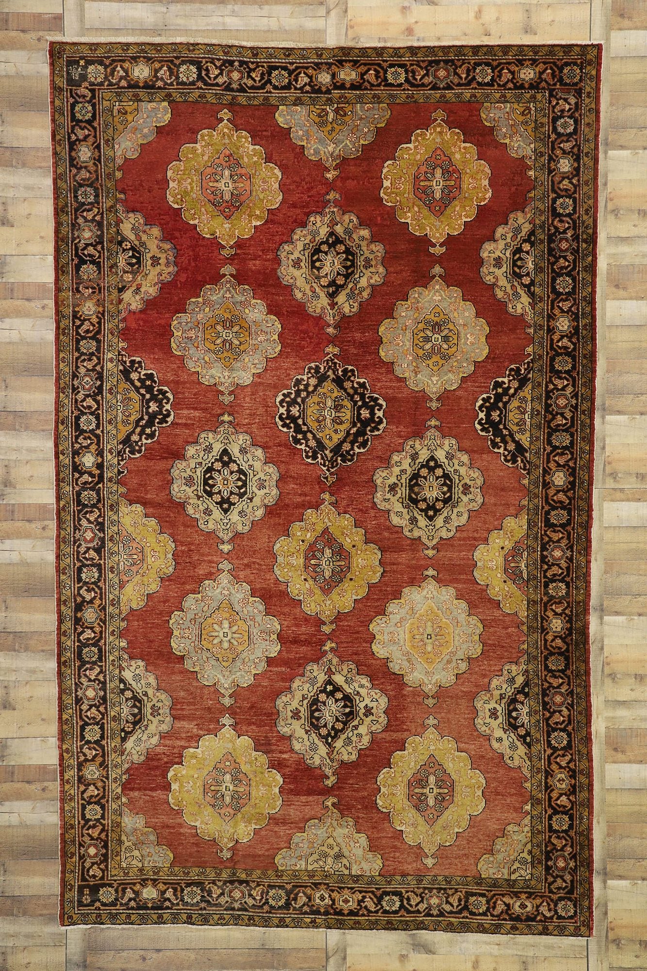 8 x 14 Vintage Turkish Oushak Rug 51294