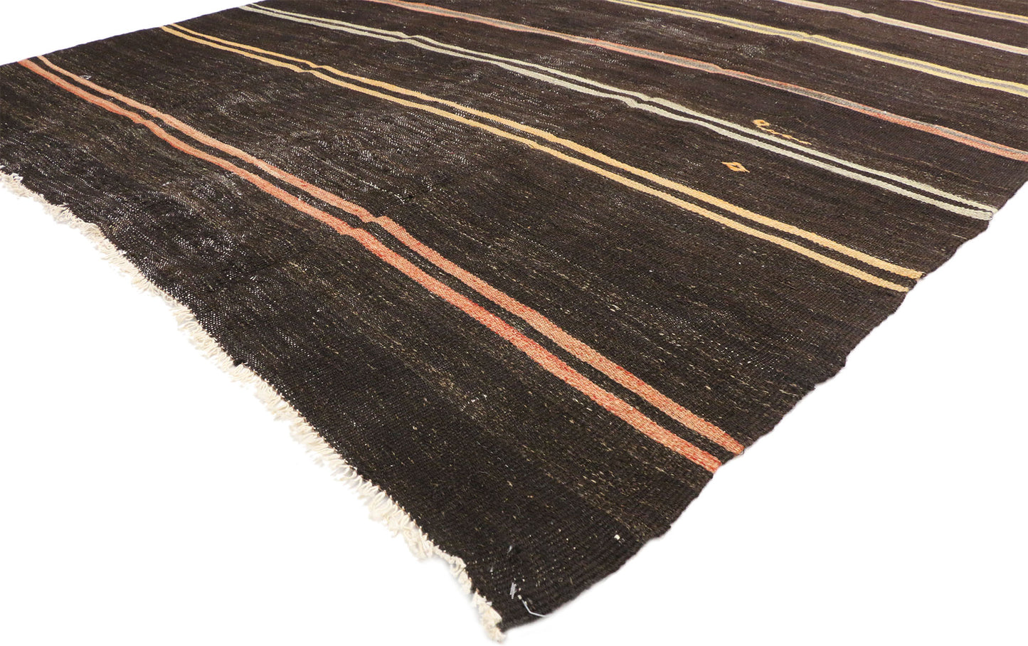 6 x 11 Vintage Striped Turkish Kilim Rug 51303