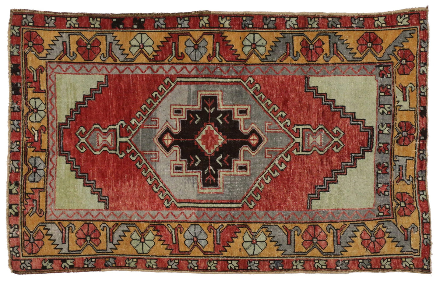 3 x 5 Vintage Oushak Rug 51314