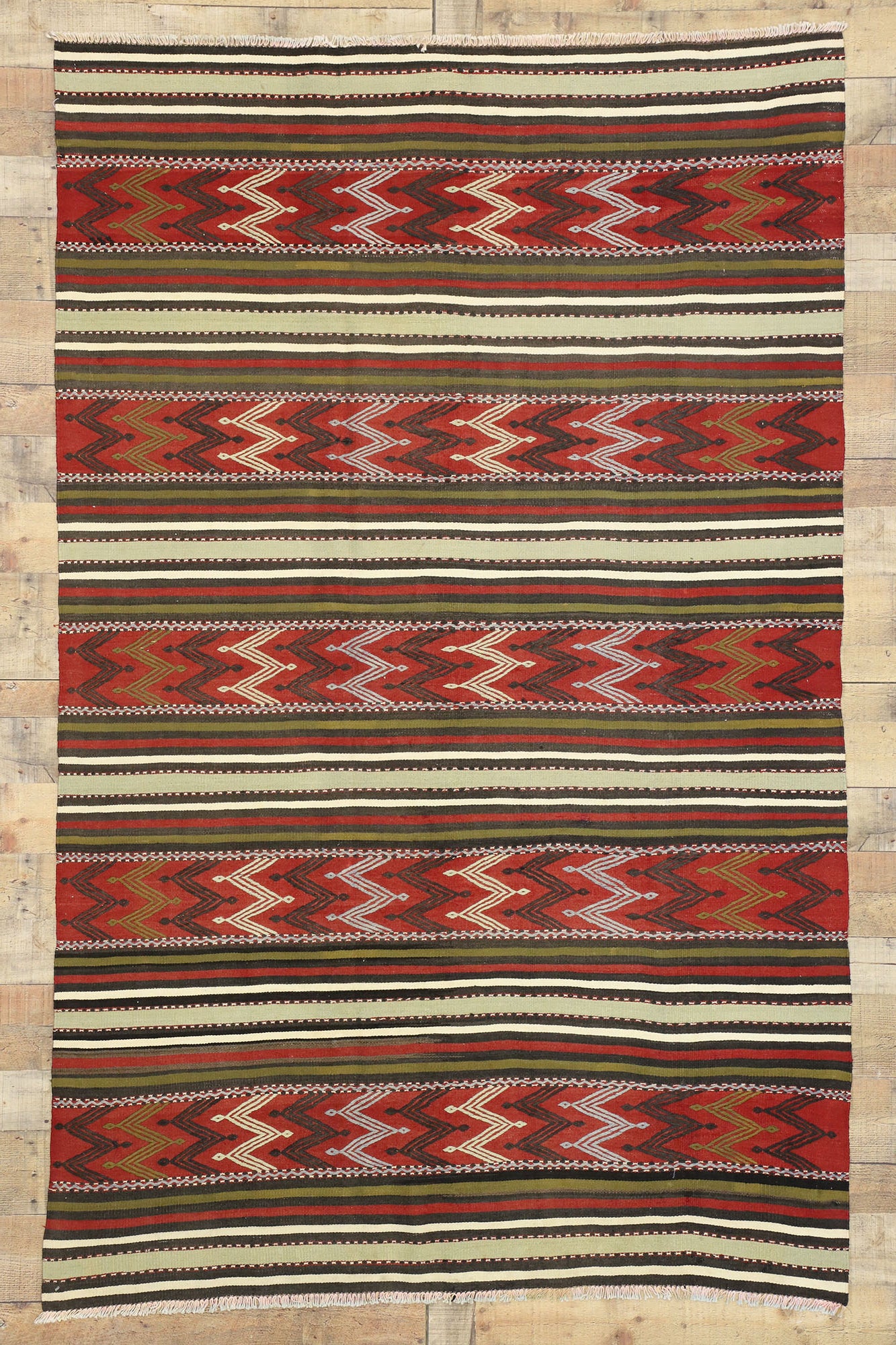 5 x 8 Vintage Turkish Kilim Rug 51336