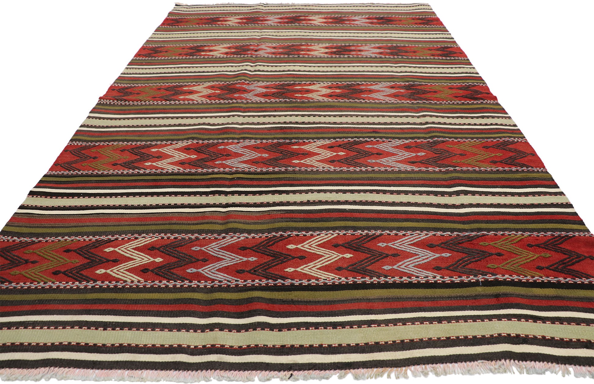 5 x 8 Vintage Turkish Kilim Rug 51336