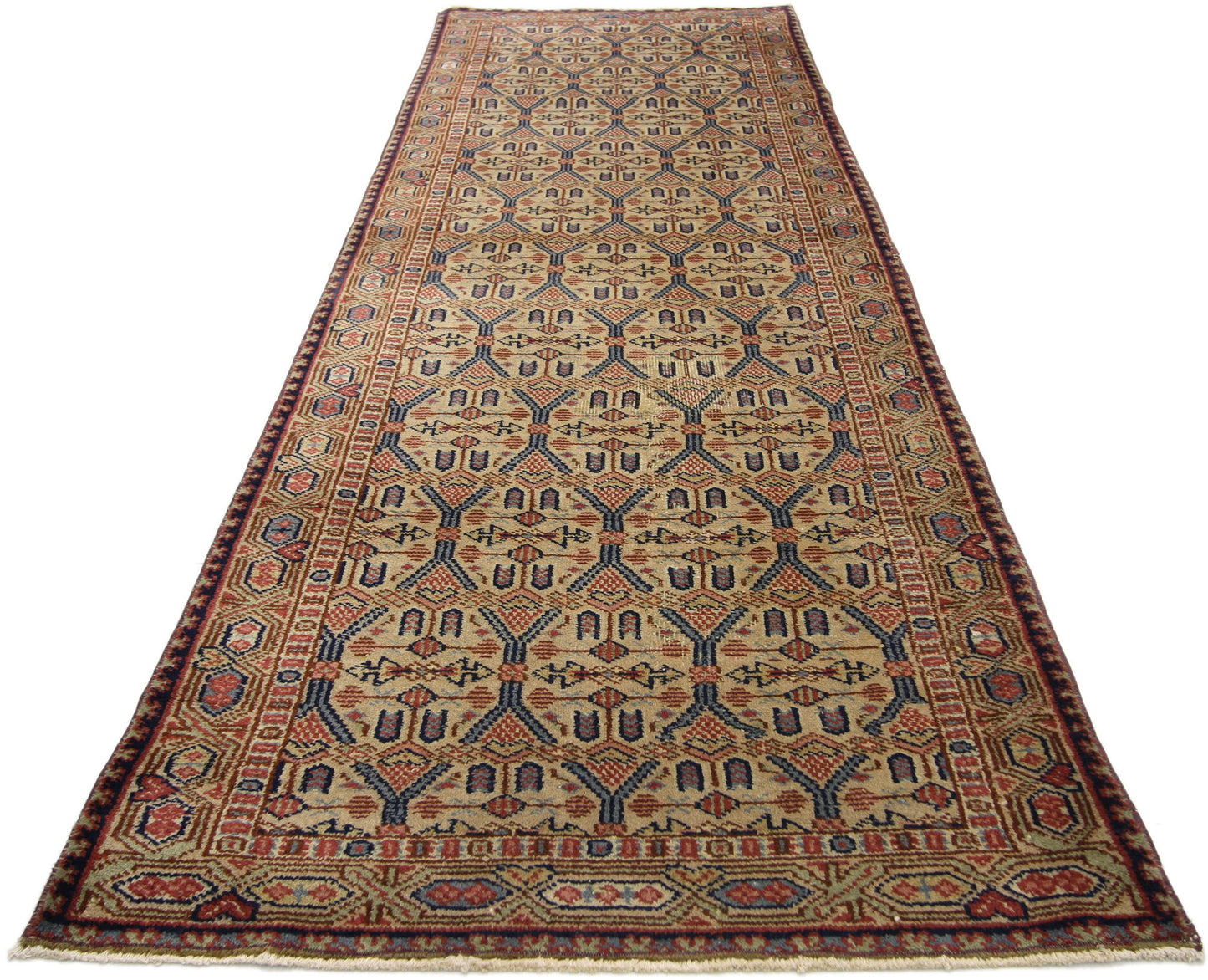 3 x 9 Vintage Turkish Oushak Runner 51338