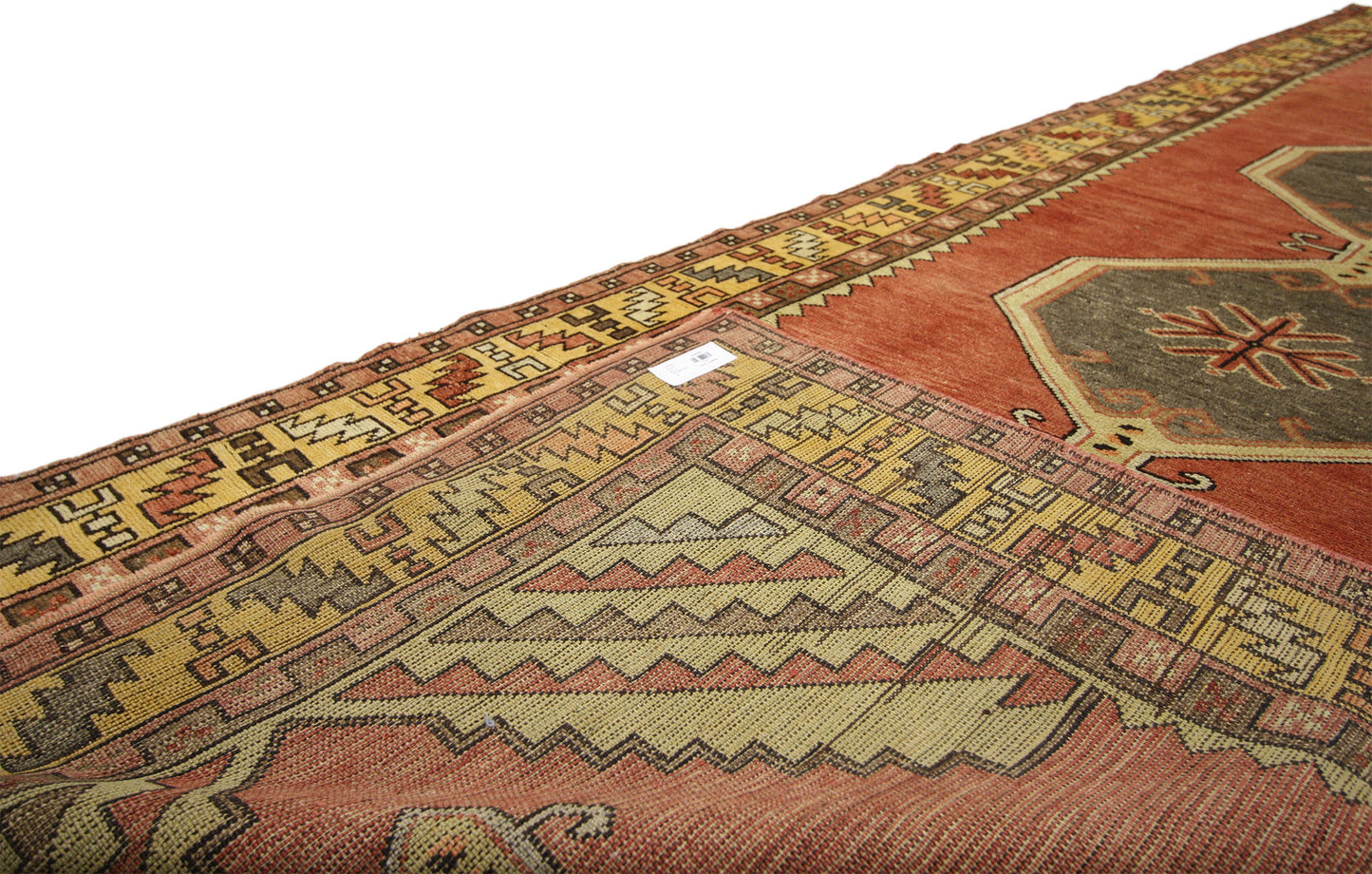 4 x 10 Vintage Turkish Oushak Runner 51357