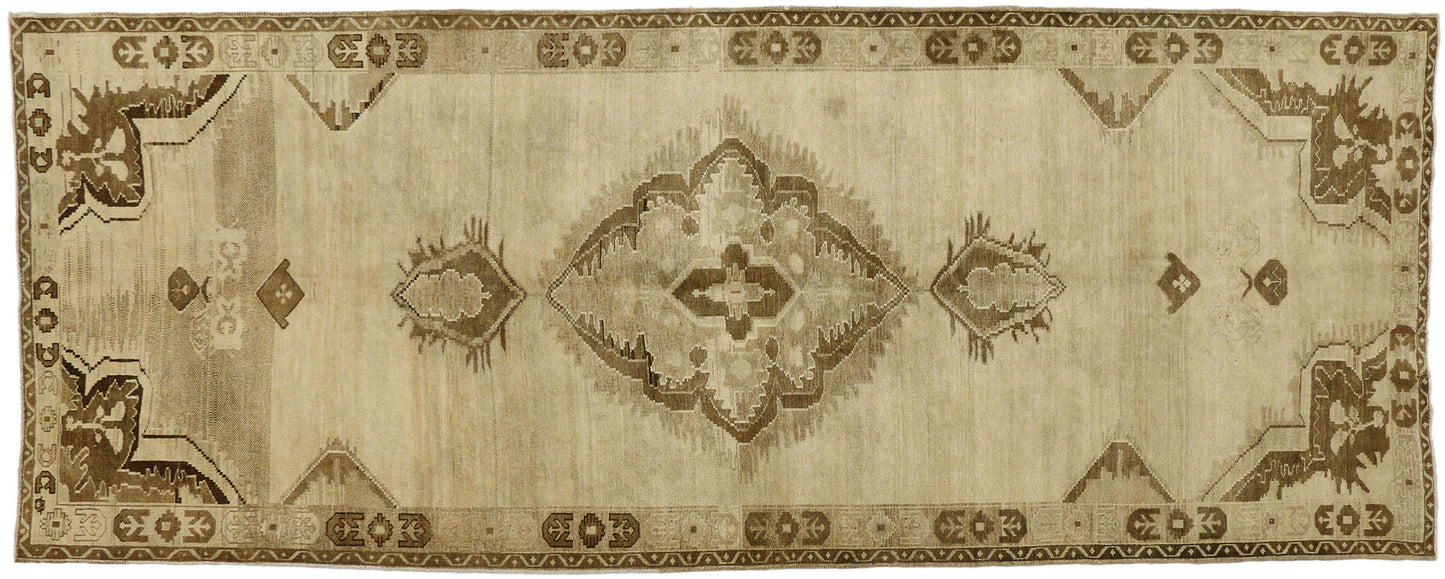 5 x 13 Vintage Turkish Oushak Rug 51370