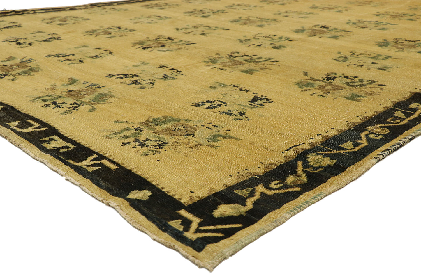 9 x 13 Vintage Turkish Oushak Rug 51387