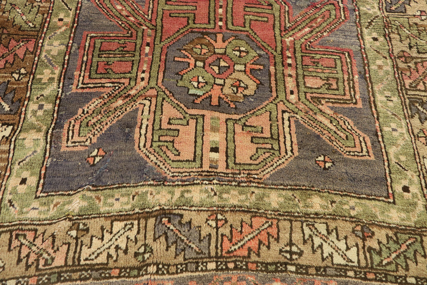4 x 6 Vintage Turkish Oushak Rug 51392