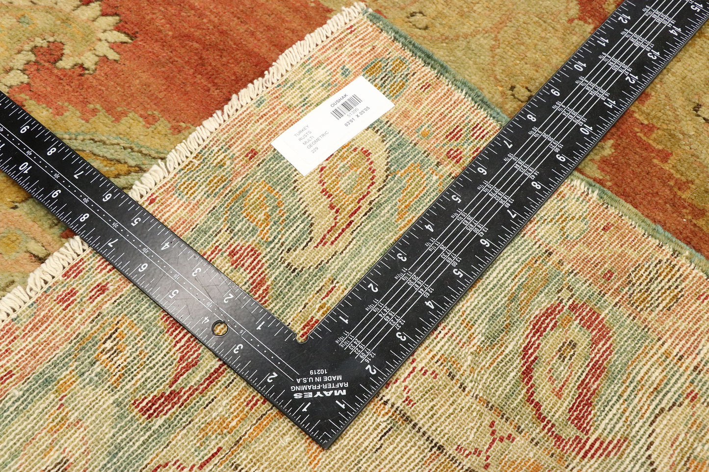 3 x 5 Vintage Turkish Oushak Rug 51395