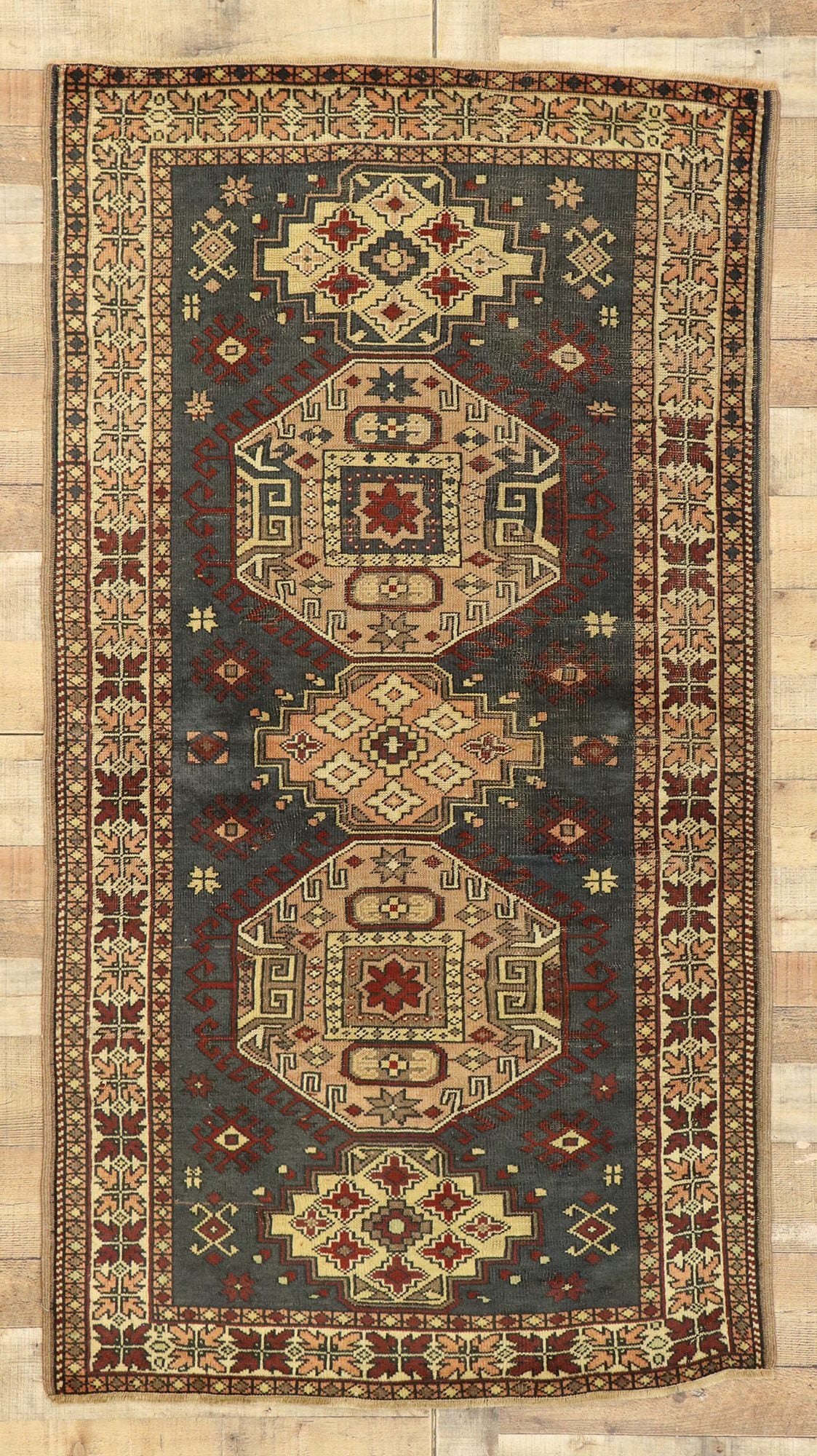 4 x 6 Vintage Turkish Oushak Rug 51406