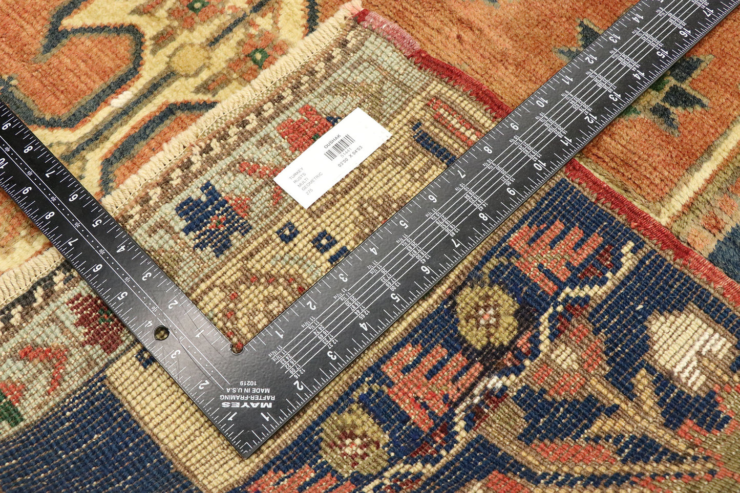 3 x 4 Vintage Turkish Wagireh Sampler Rug 51441