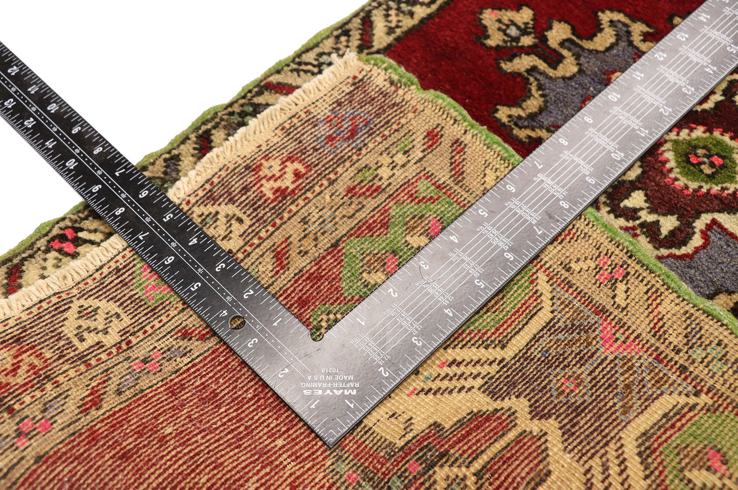 2 x 4 Vintage Turkish Yastik Rug 51470