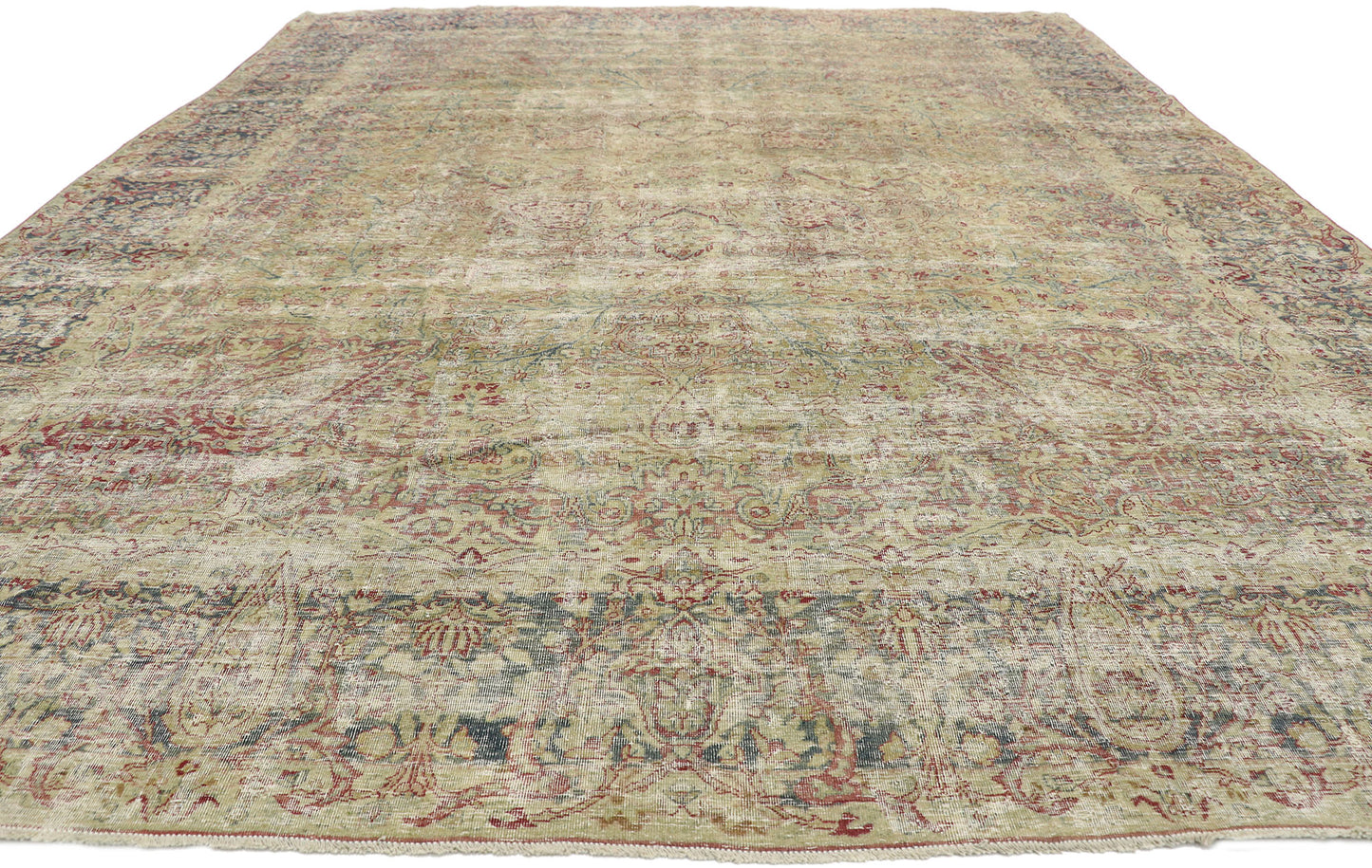 9 x 11 Antique Persian Kerman Rug 51525