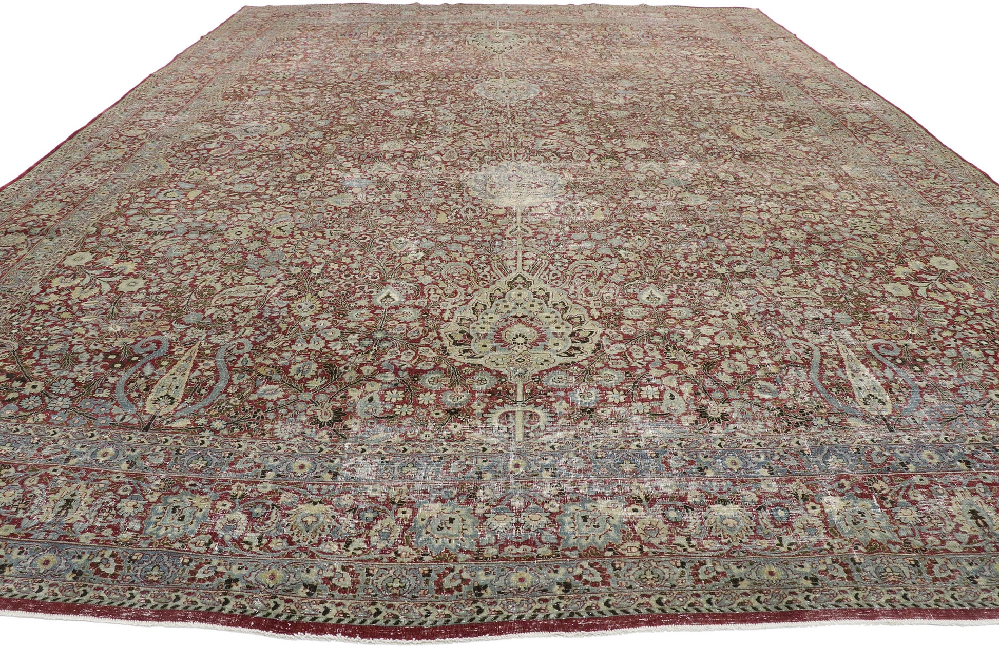 12 x 16 Antique Persian Kerman Rug 51527