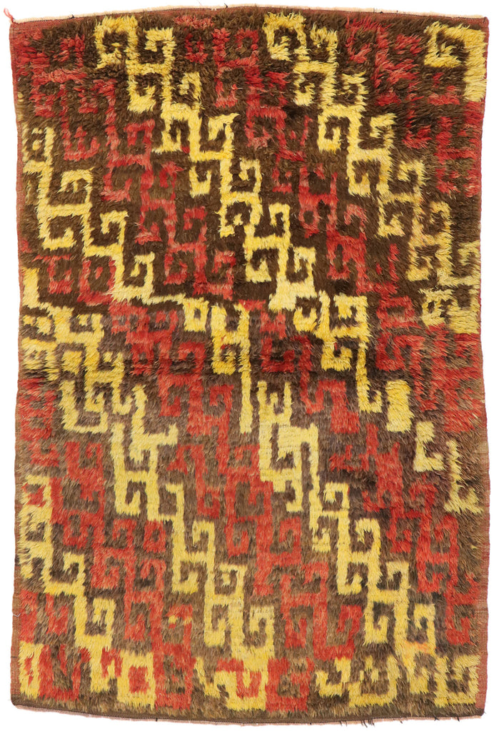 4 x 6 Vintage Turkish Tulu Rug 51556