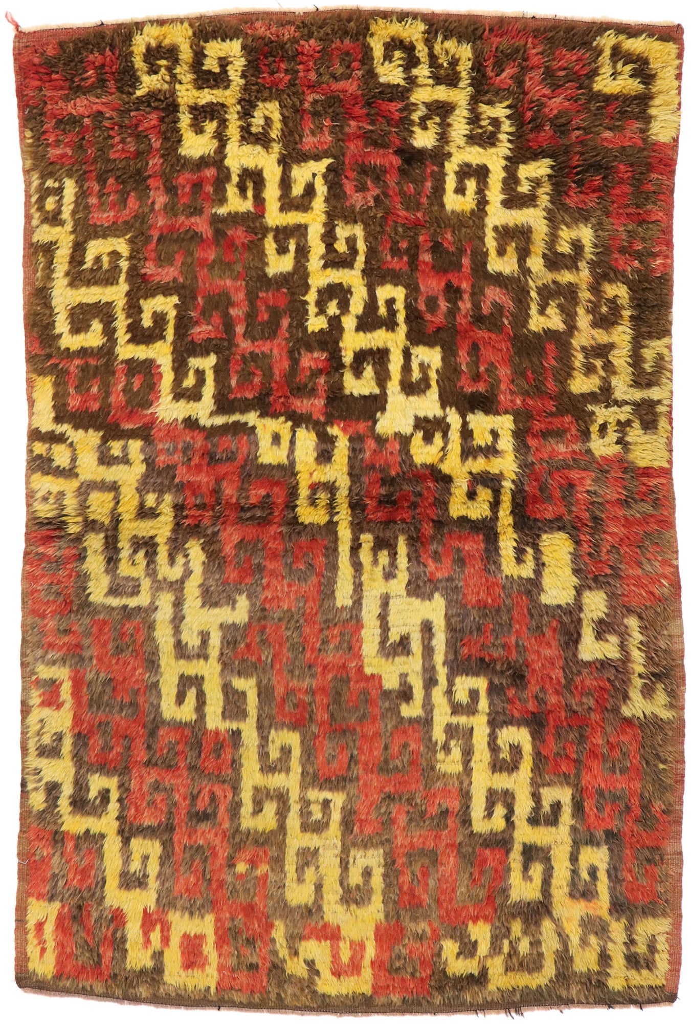 4 x 6 Vintage Turkish Tulu Rug 51556
