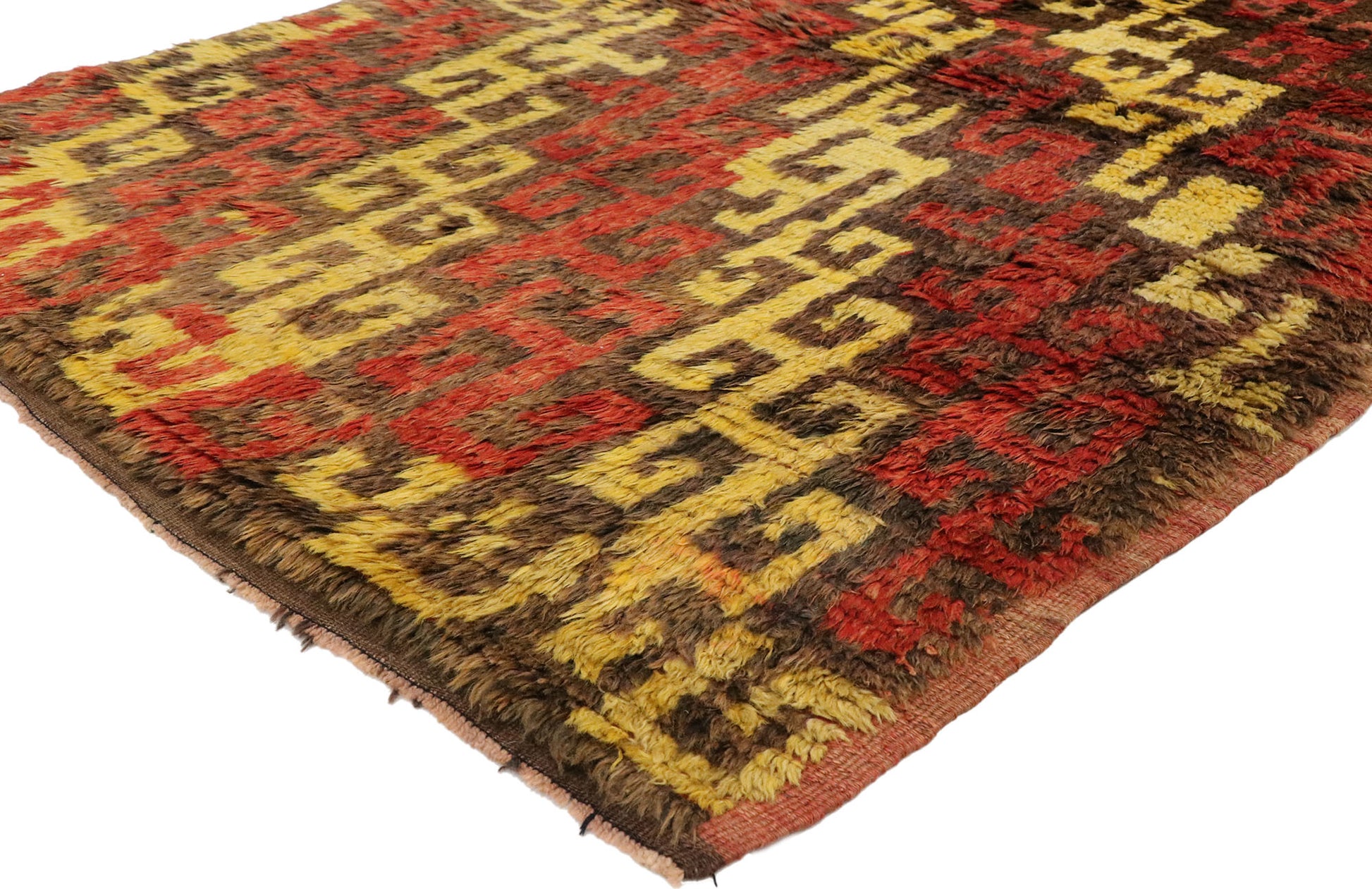 4 x 6 Vintage Turkish Tulu Rug 51556