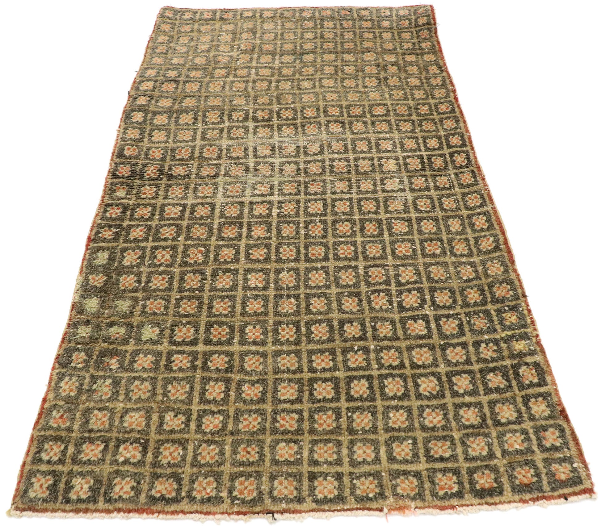 2 x 4 Vintage Turkish Tulu Rug 51564