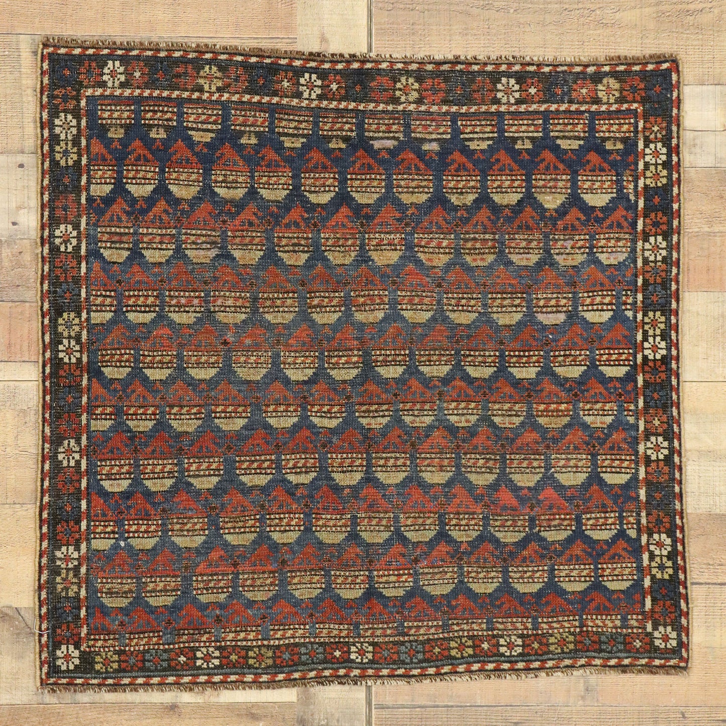 3 x 3 Antique Russian Dagestan Rug 51565