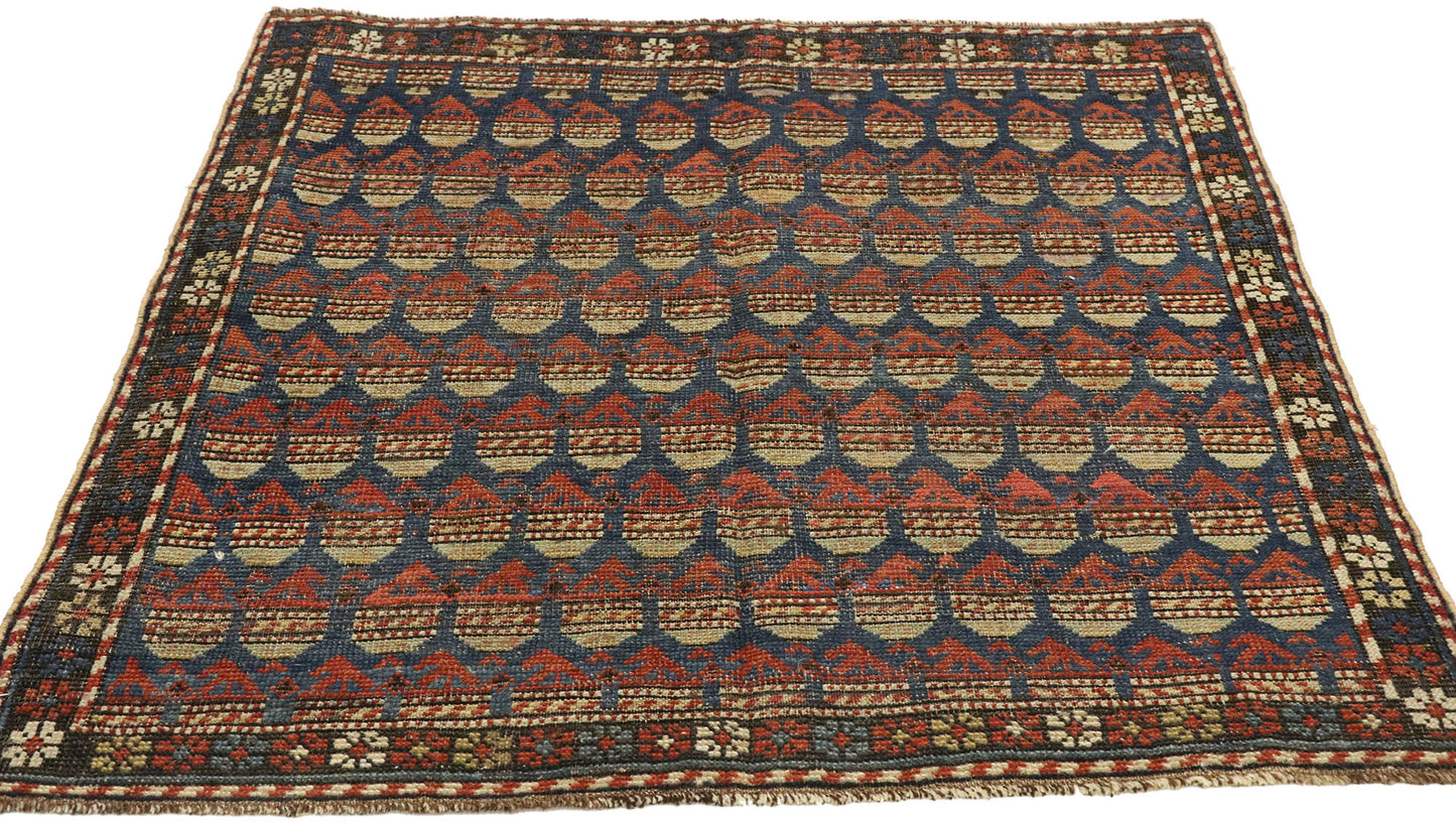 3 x 3 Antique Russian Dagestan Rug 51565