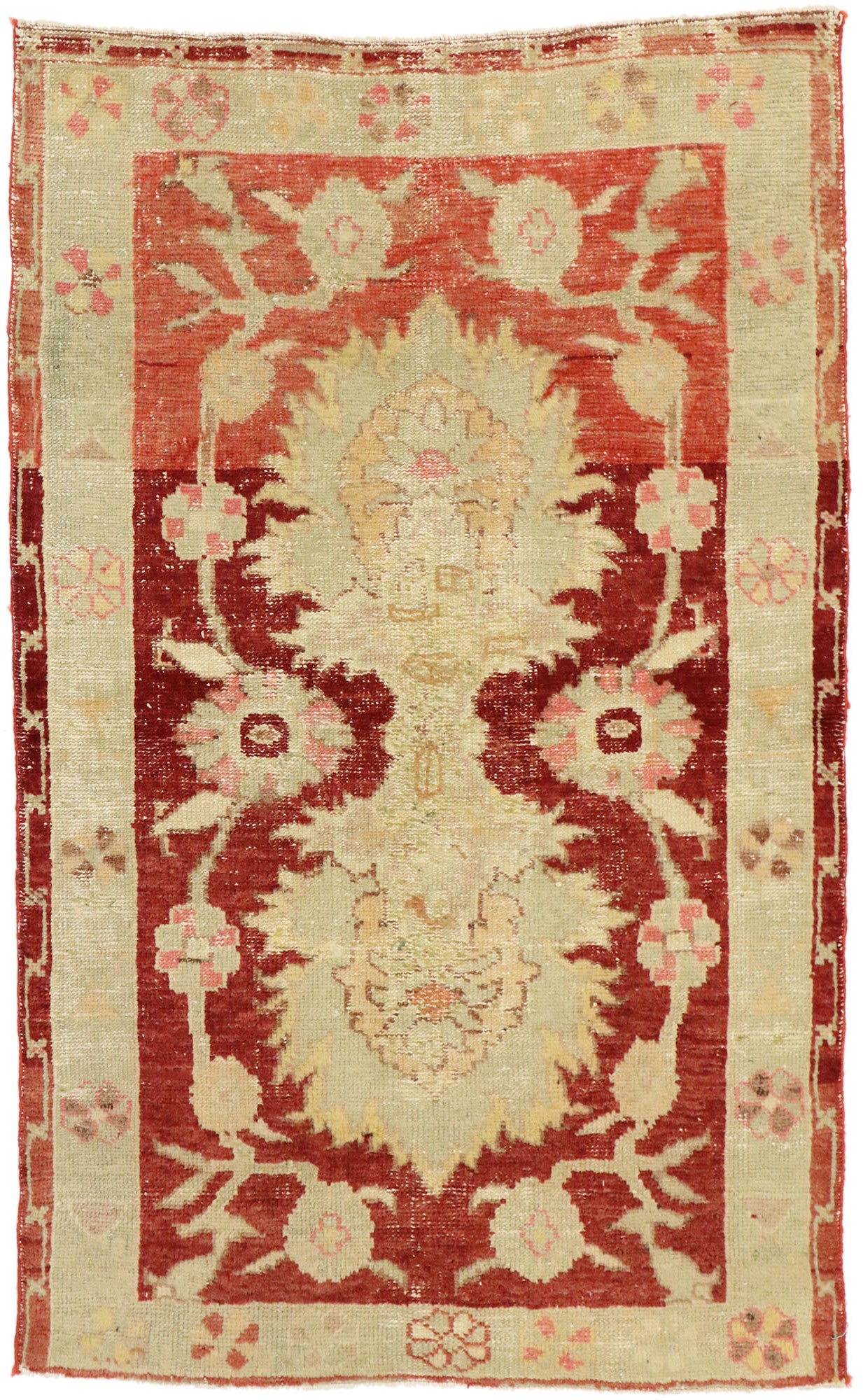 3 x 4 Vintage Oushak Rug 51567