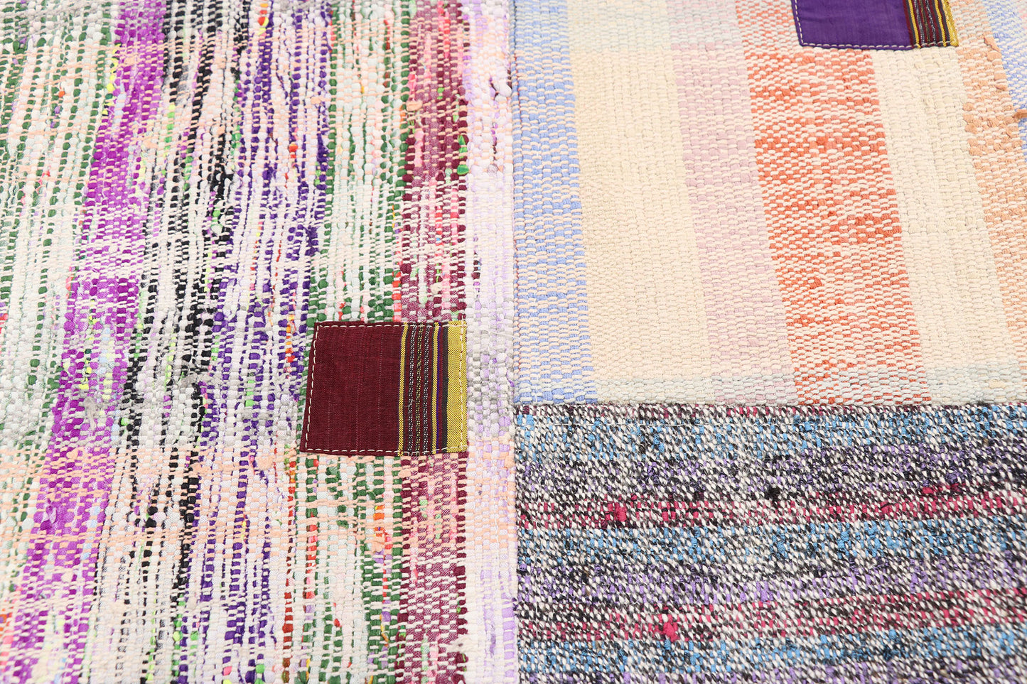 6 x 6 Vintage Turkish Patchwork Rug 51584