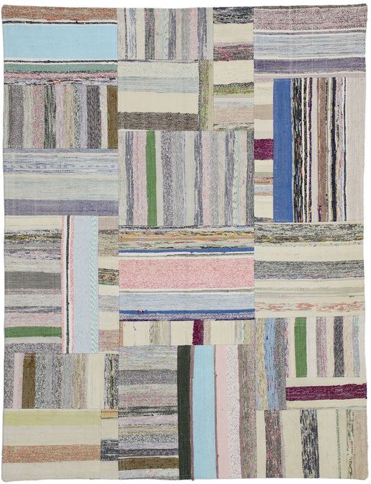 5 x 6 Vintage Turkish Patchwork Rug 51585