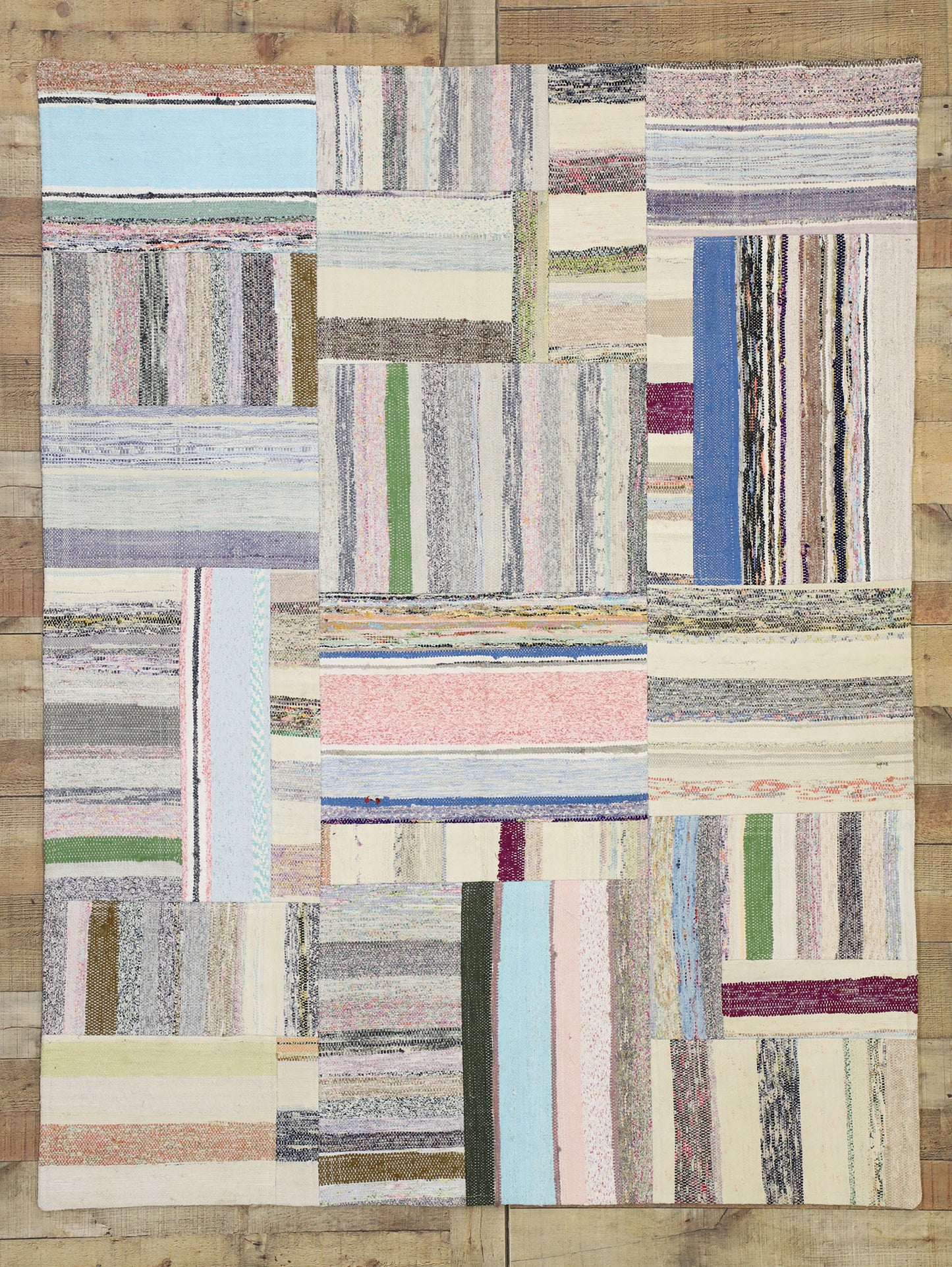 5 x 6 Vintage Turkish Patchwork Rug 51585