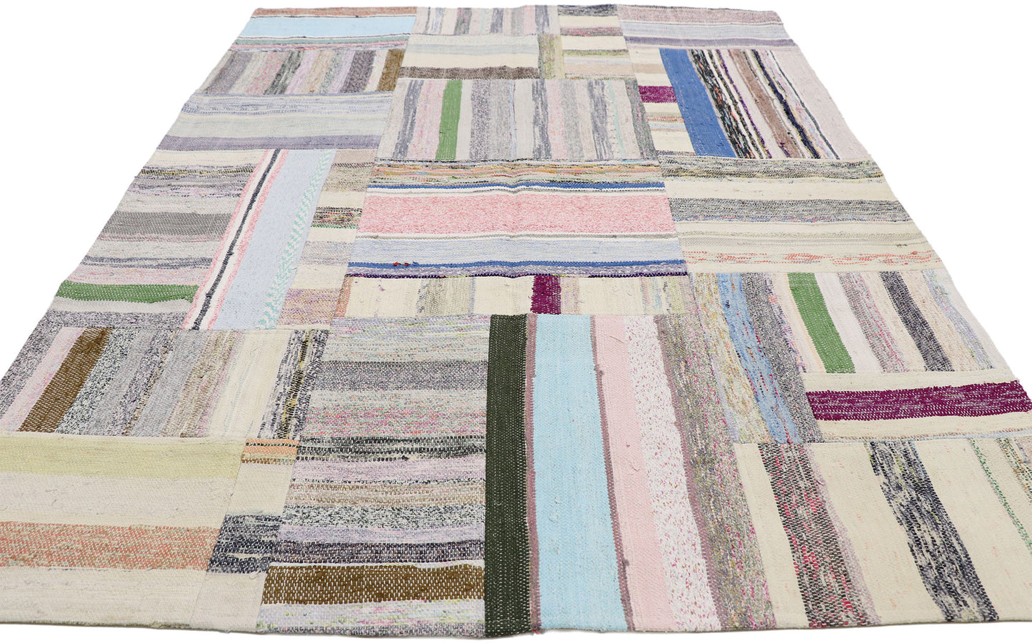 5 x 6 Vintage Turkish Patchwork Rug 51585