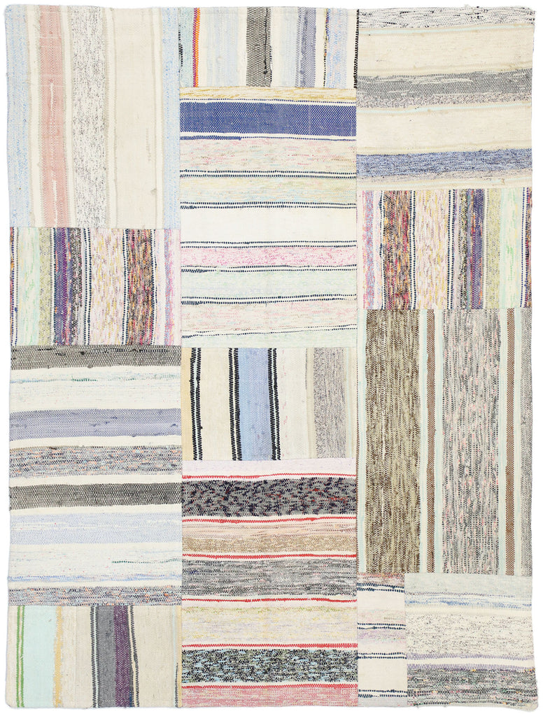 4 x 5 Vintage Turkish Patchwork Rug 51588