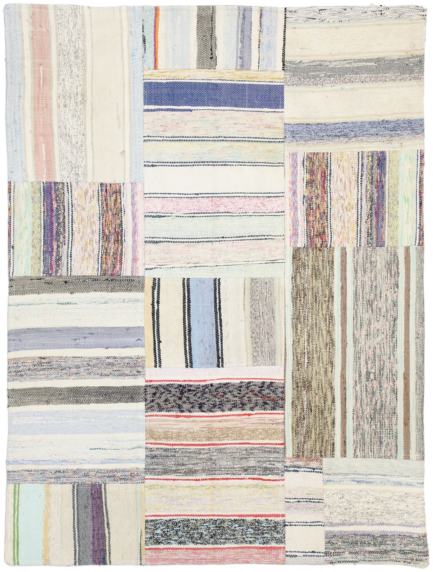 4 x 5 Vintage Turkish Patchwork Rug 51588