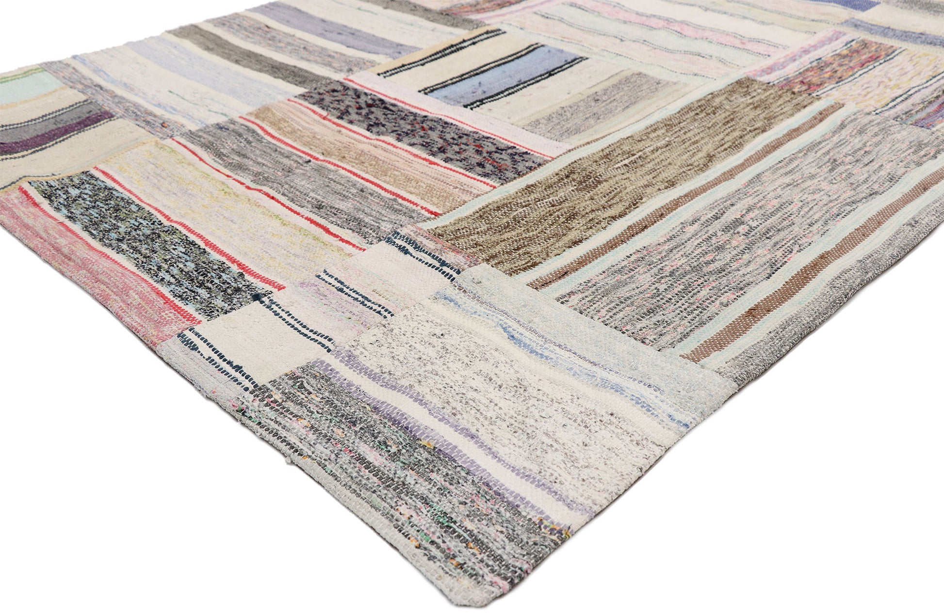 4 x 5 Vintage Turkish Patchwork Rug 51588