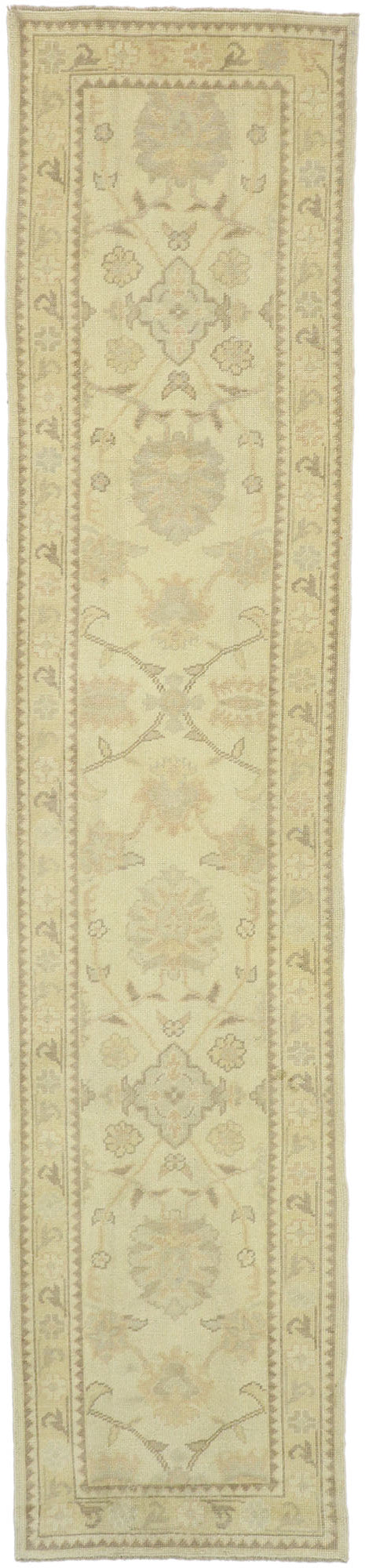 3 x 13 Neutral Turkish Oushak Runner 51621