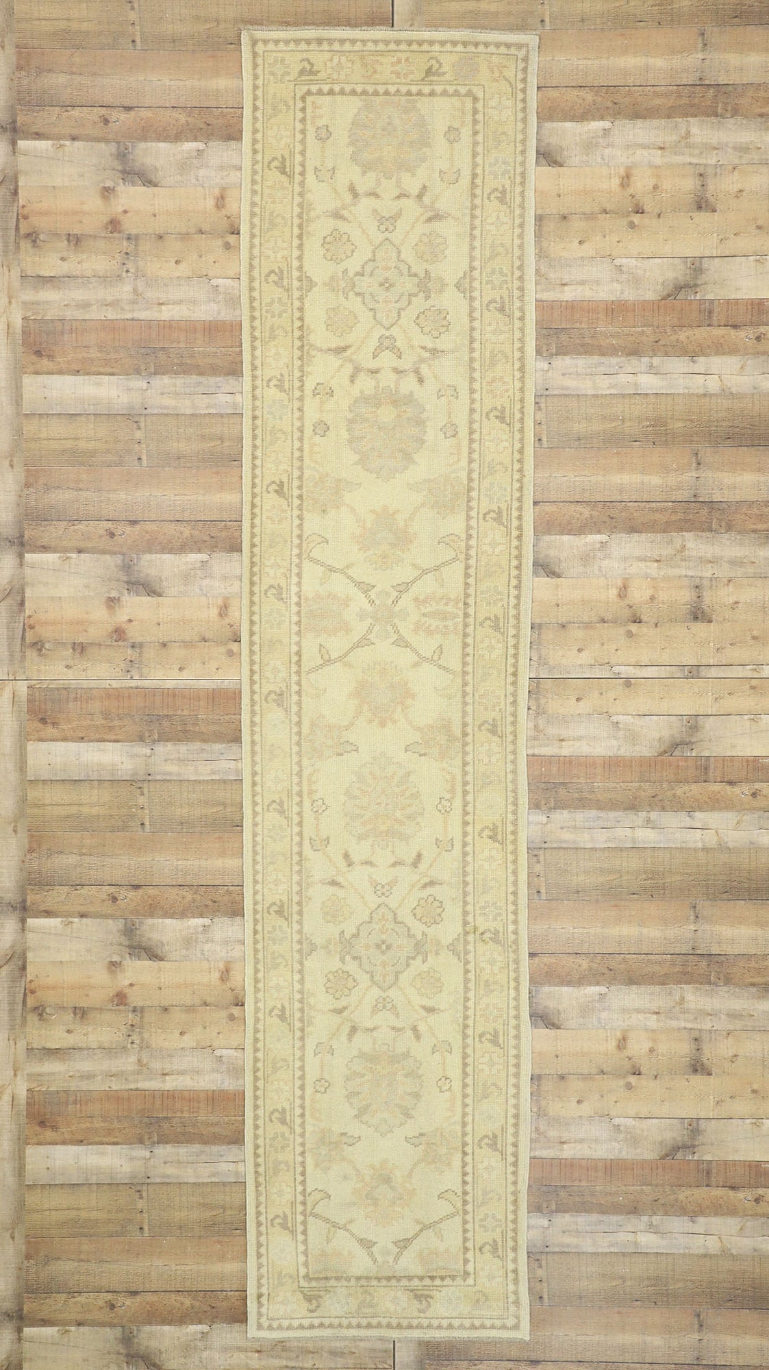 3 x 13 Neutral Turkish Oushak Runner 51621