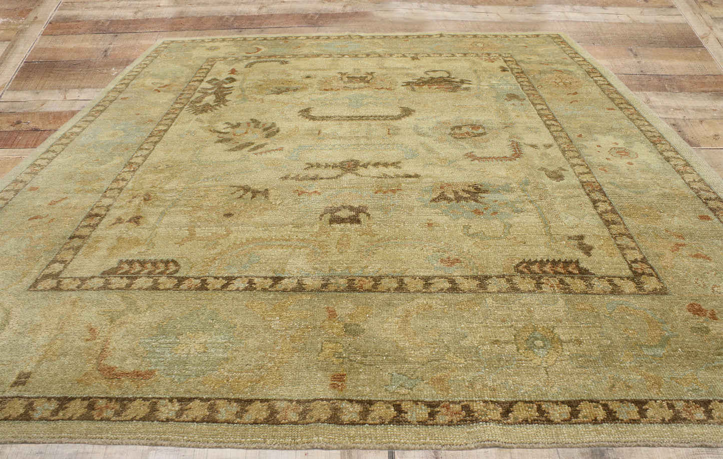 8 x 10 Earthy Turkish Oushak Rug 51628