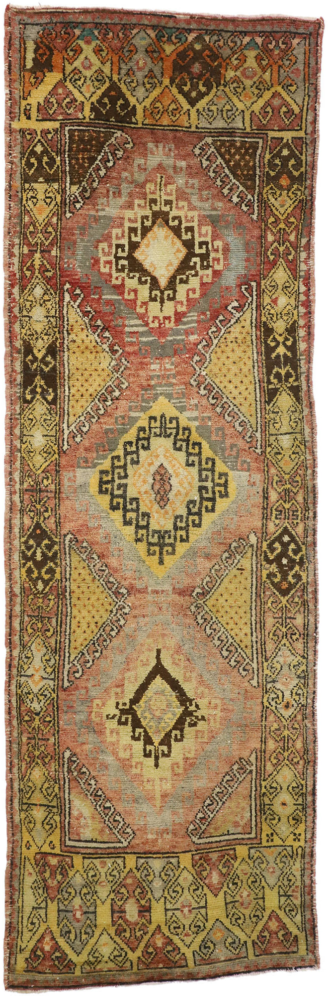 4 x 12 Vintage Turkish Oushak Rug 51659
