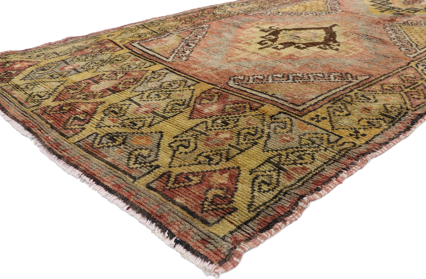 4 x 12 Vintage Turkish Oushak Rug 51659