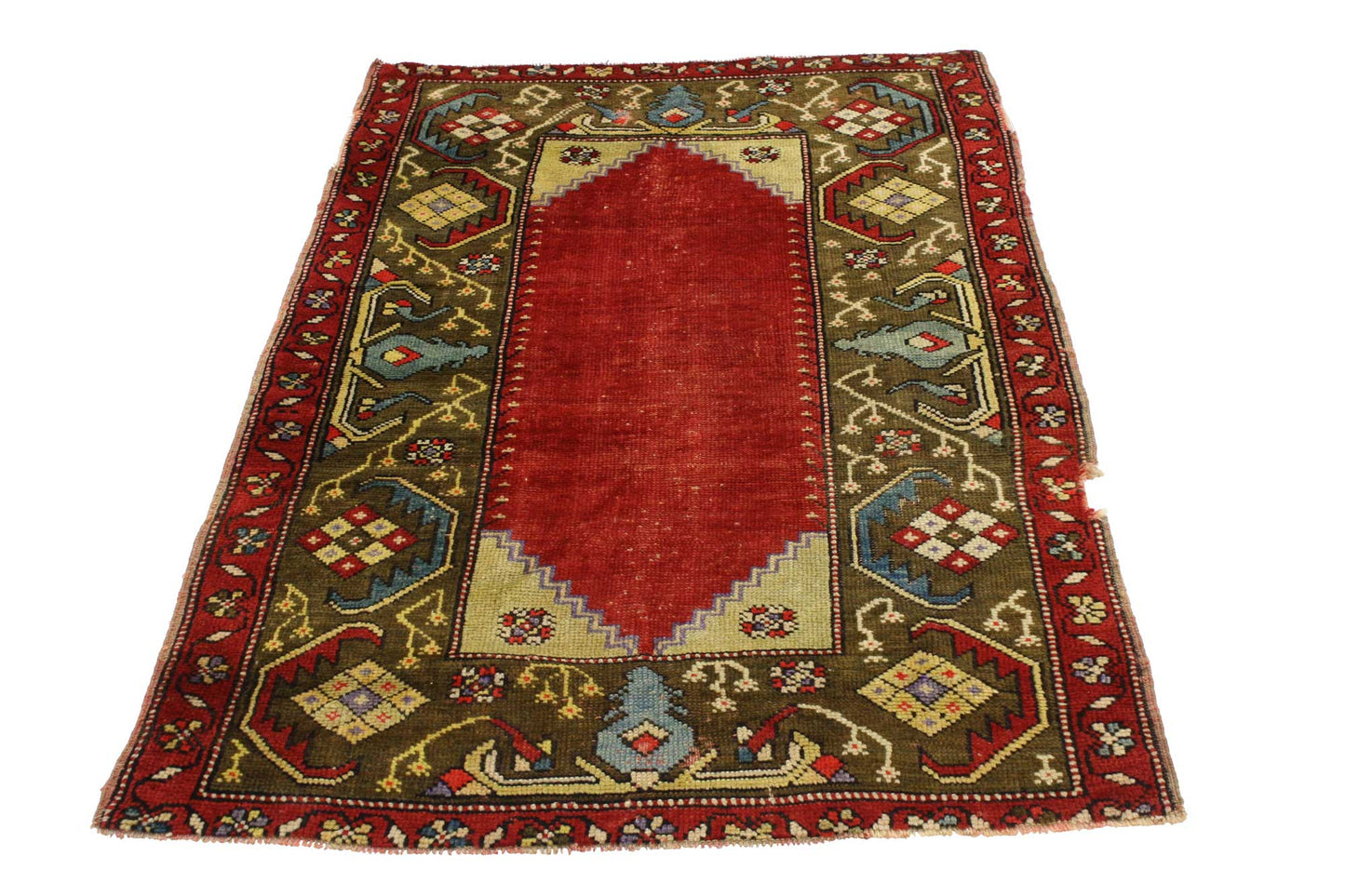 3 x 5 Vintage Turkish Oushak Rug 51684
