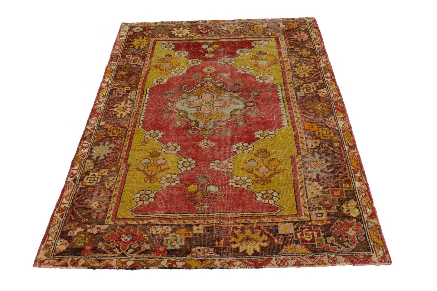 3 x 5 Vintage Turkish Oushak Rug 51685