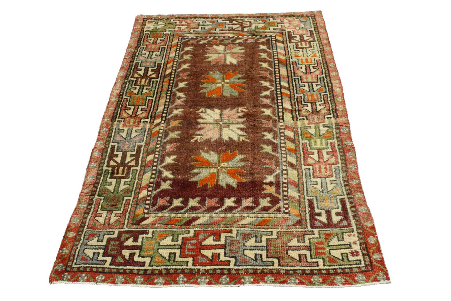 3 x 5 Vintage Turkish Oushak Rug 51688