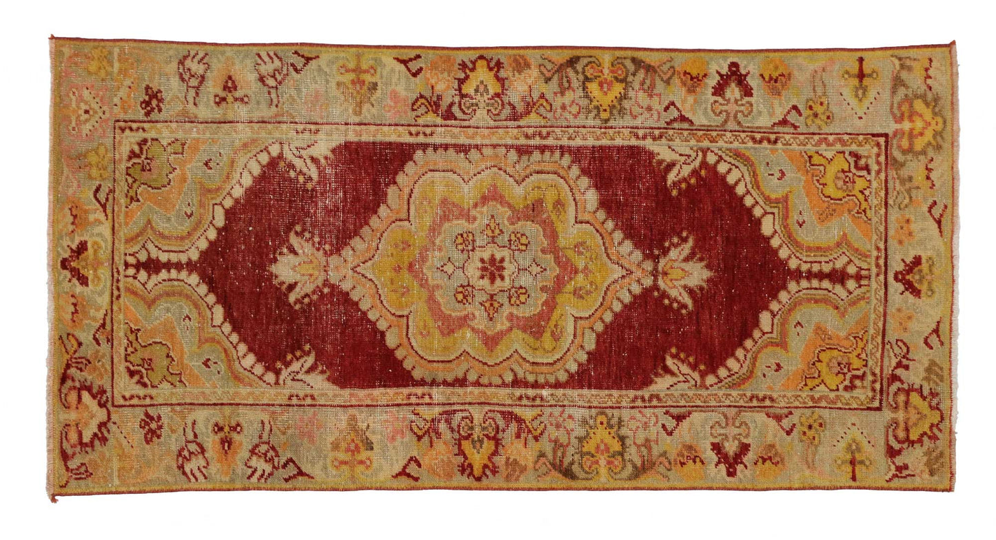 3 x 6 Vintage Oushak Rug 51689