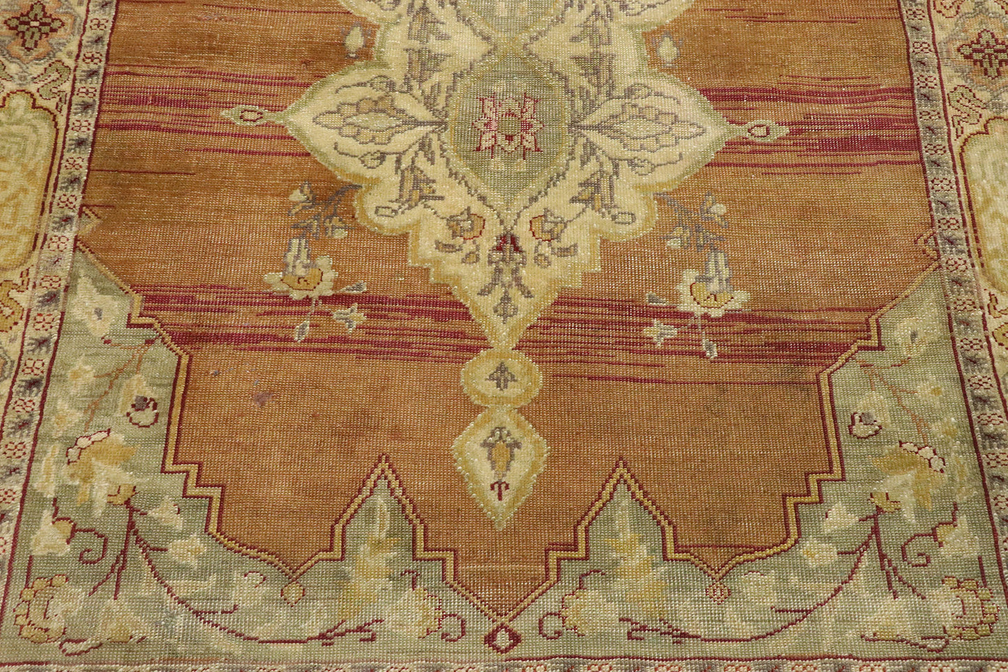 4 x 5 Vintage Turkish Oushak Rug 51695